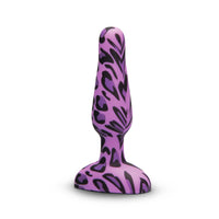 b-Vibe Novice Special Edition Vibrating Butt Plug Purple Leopard