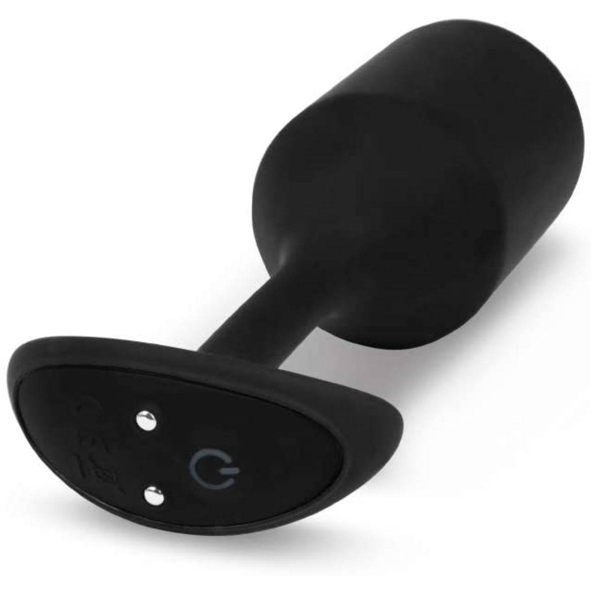 b-Vibe Snug Plug 5 Vibrating Weighted Silicone Butt Plug Black - Simply Pleasure