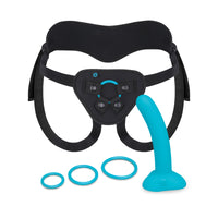 b-Vibe Every Body Strap-On Harness Set Teal Black