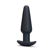 b-Vibe Hefty Weighted Sparkly Silicone Butt Plug Black