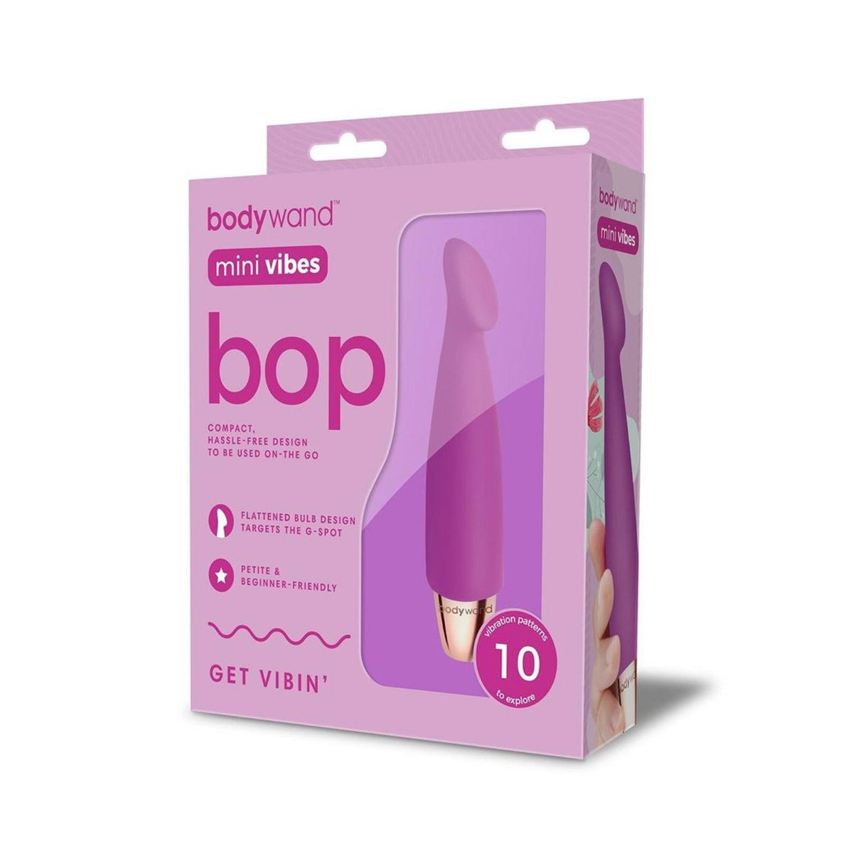Bodywand Mini Vibes Bop Vibrator Purple - Simply Pleasure