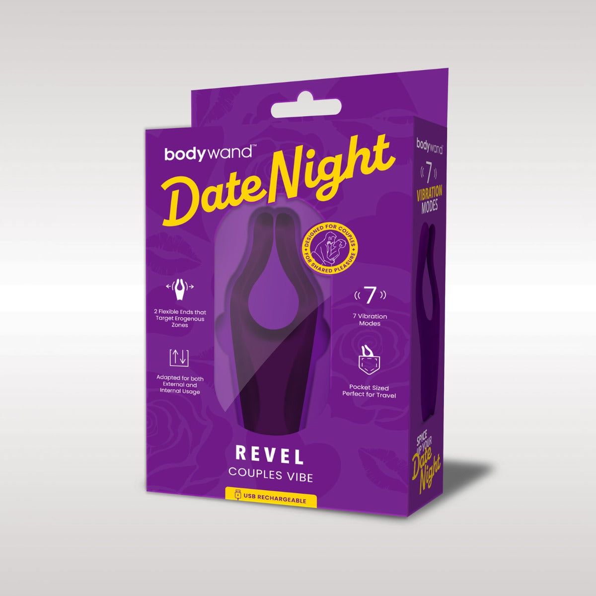 Bodywand Date Night Revel Couples Vibe Vibrator Purple - Simply Pleasure