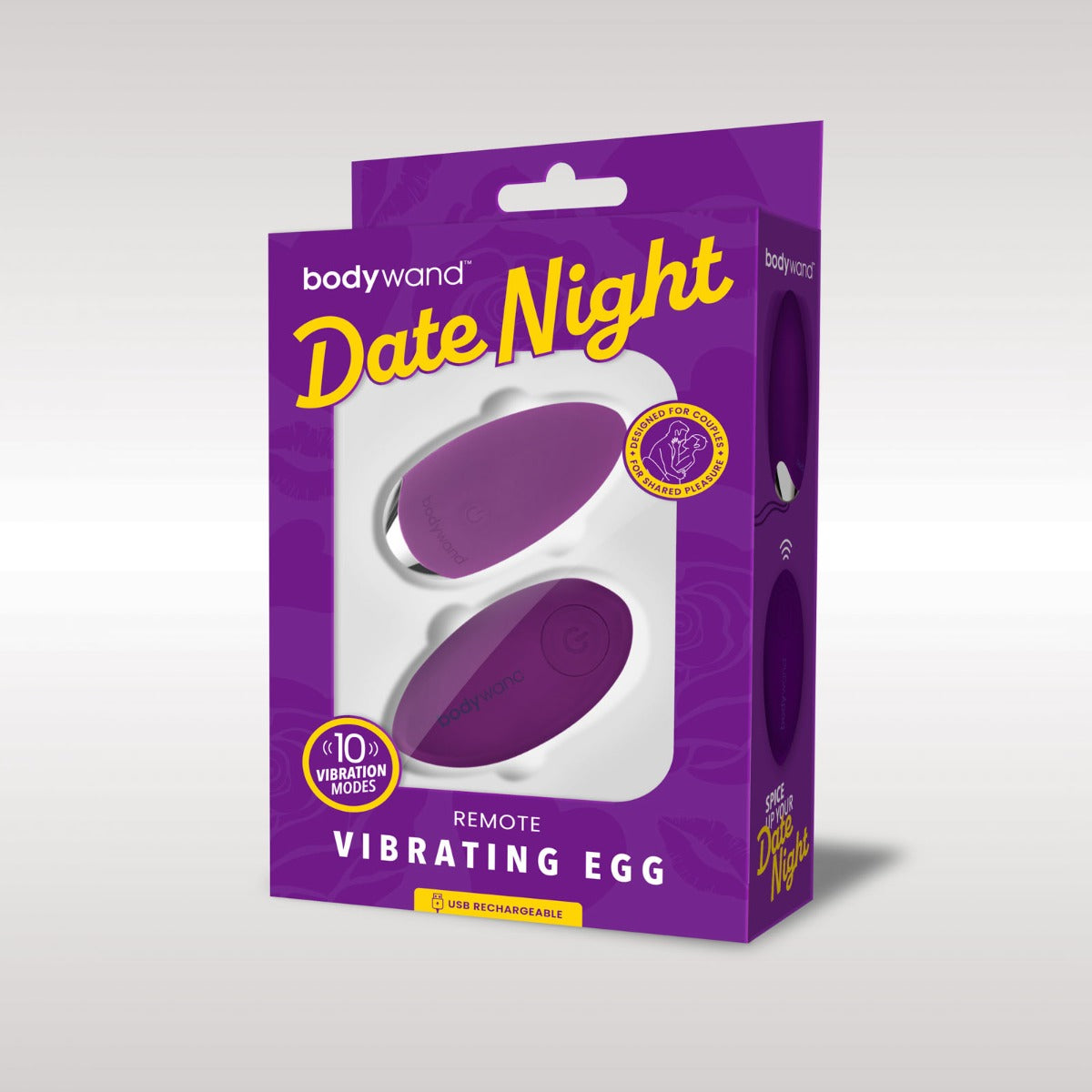 Bodywand Date Night Remote Vibrating Egg Purple - Simply Pleasure