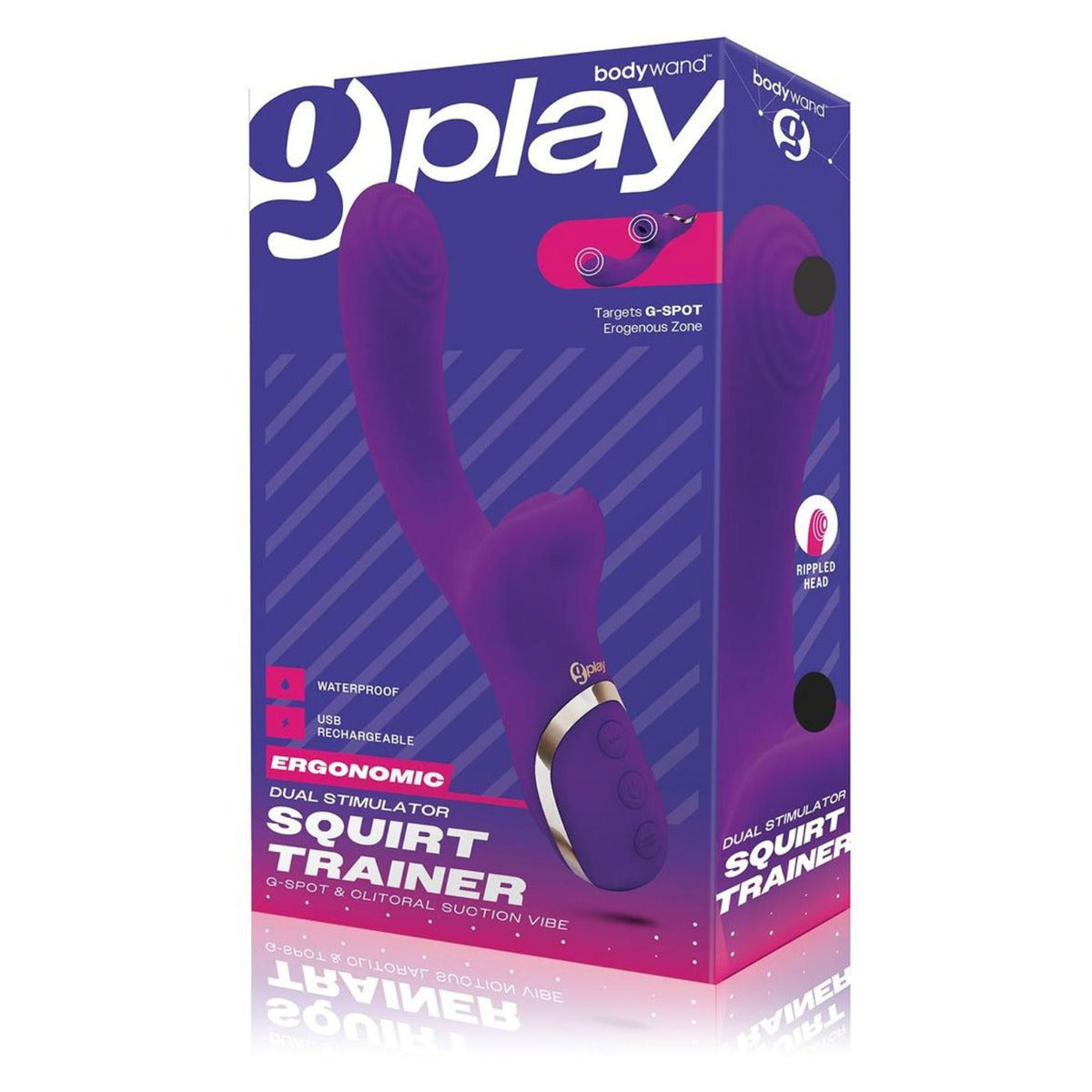Bodywand G-Play Squirt Trainer G-Spot And Clitoral Suction Vibrator Purple - Simply Pleasure
