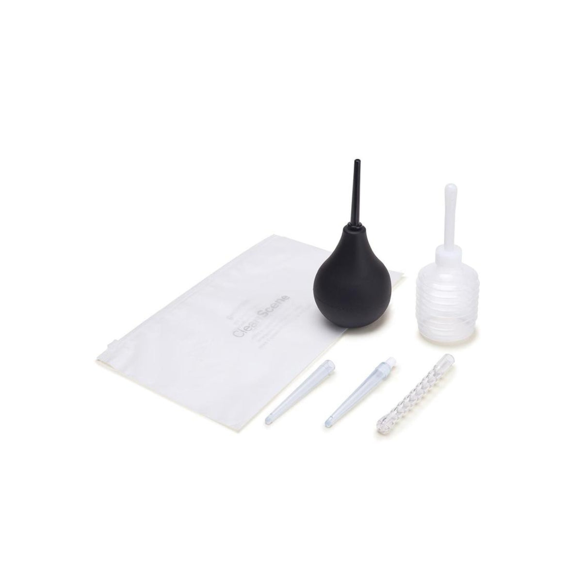 Clean Scene 7 Piece Anal Douche Set With Flexible Tip Head - Simply Pleasure