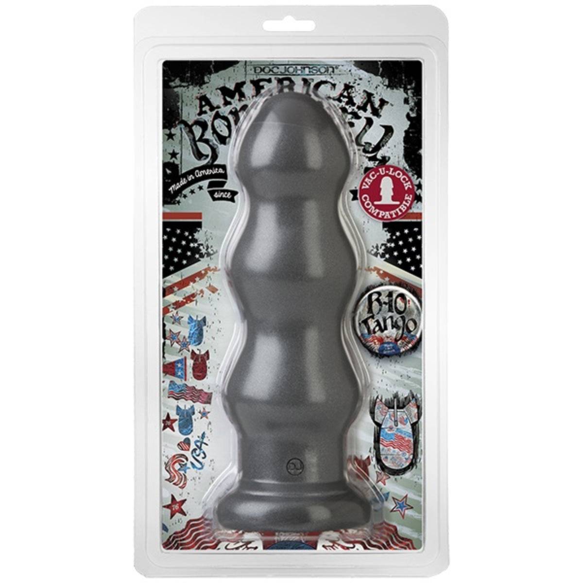 American Bombshell B-10 Tango Butt Plug Grey 10 Inch - Simply Pleasure