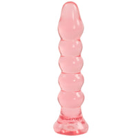 Crystal Jellies Anal Butt Plug Pink 5 Inch