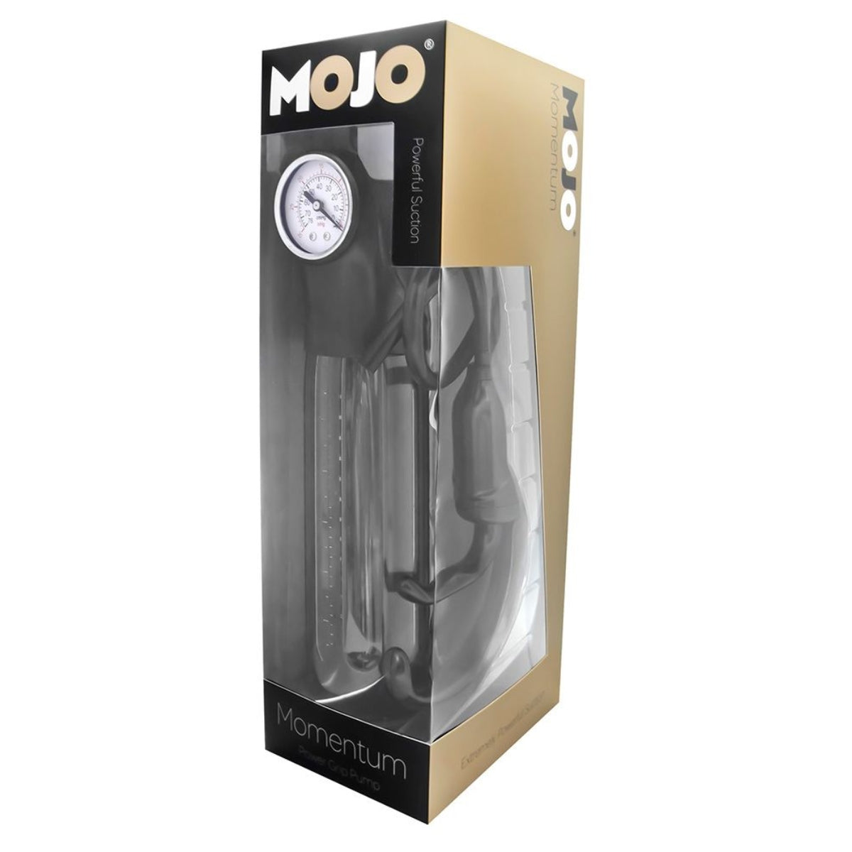 Mojo Momentum Power Grip Penis Pump Black