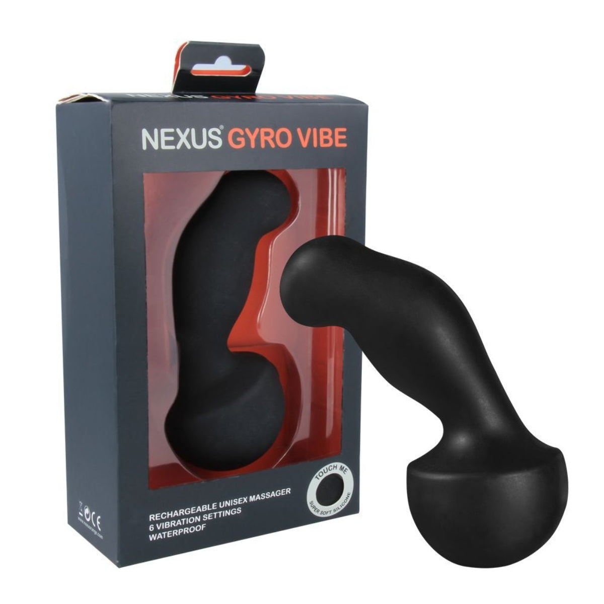 Nexus Gyro Vibe Rechargeable Vibrating Butt Plug Black