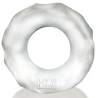 Hunkyjunk Fractal Tactile Silicone Cock Ring Clear Ice