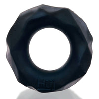 Hunkyjunk Fractal Tactile Silicone Cock Ring Tar Ice