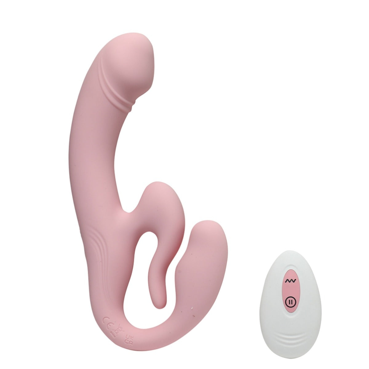 INTY Toys Glow Multi Vibrator With Remote Pink