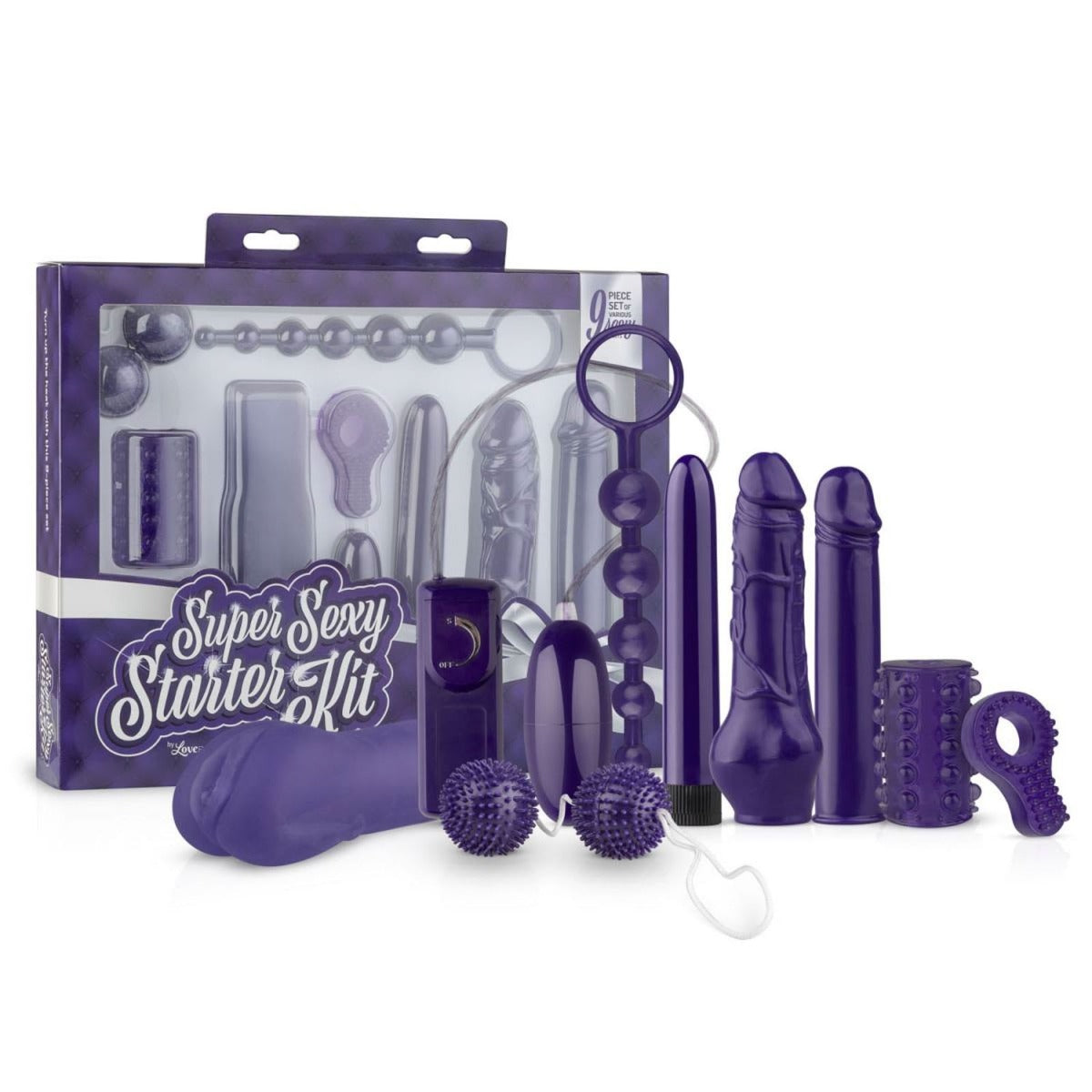 Loveboxxx Super Sexy Starter Sex Toy Kit Purple