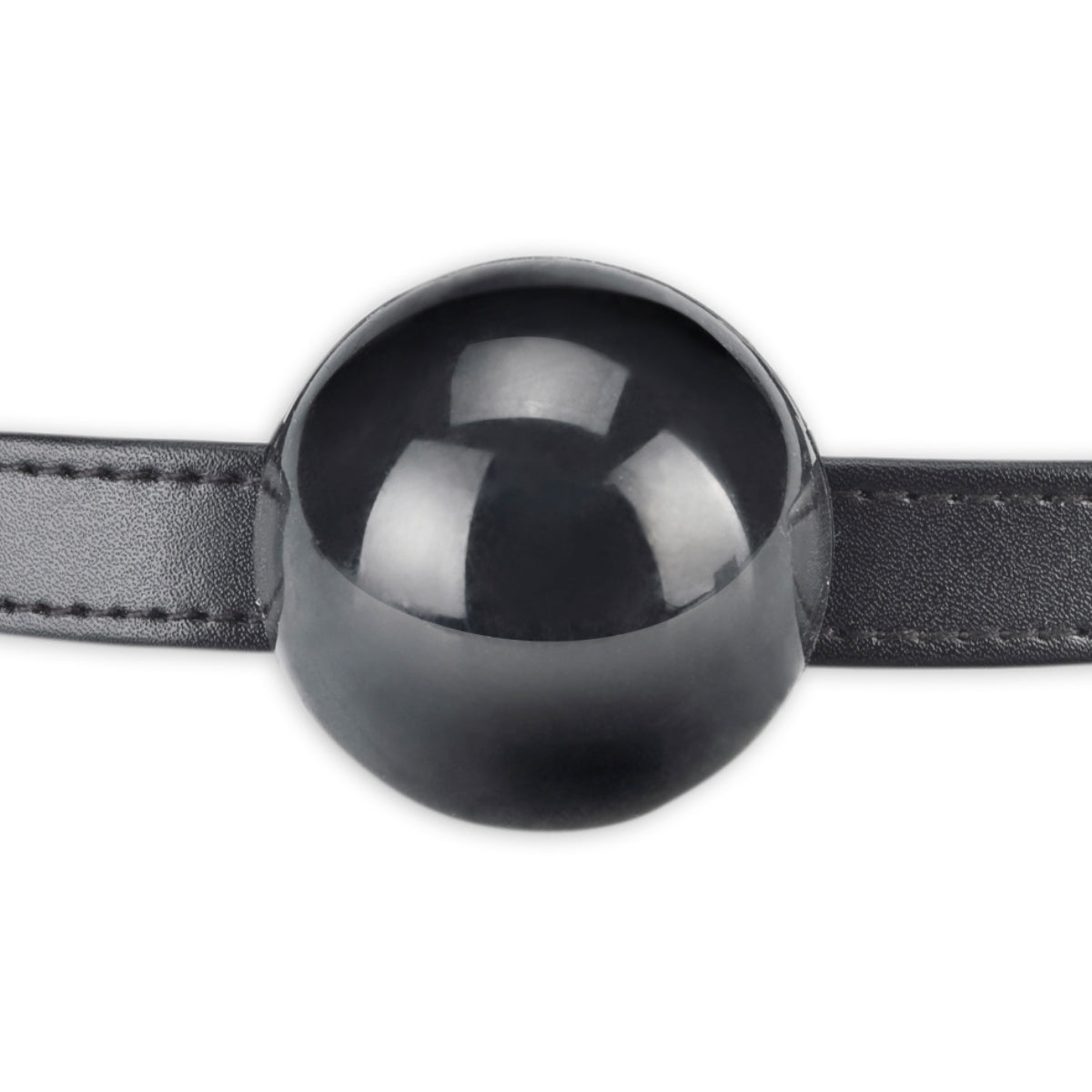 Lux Fetish Adjustable Silicone Ball Gag Black