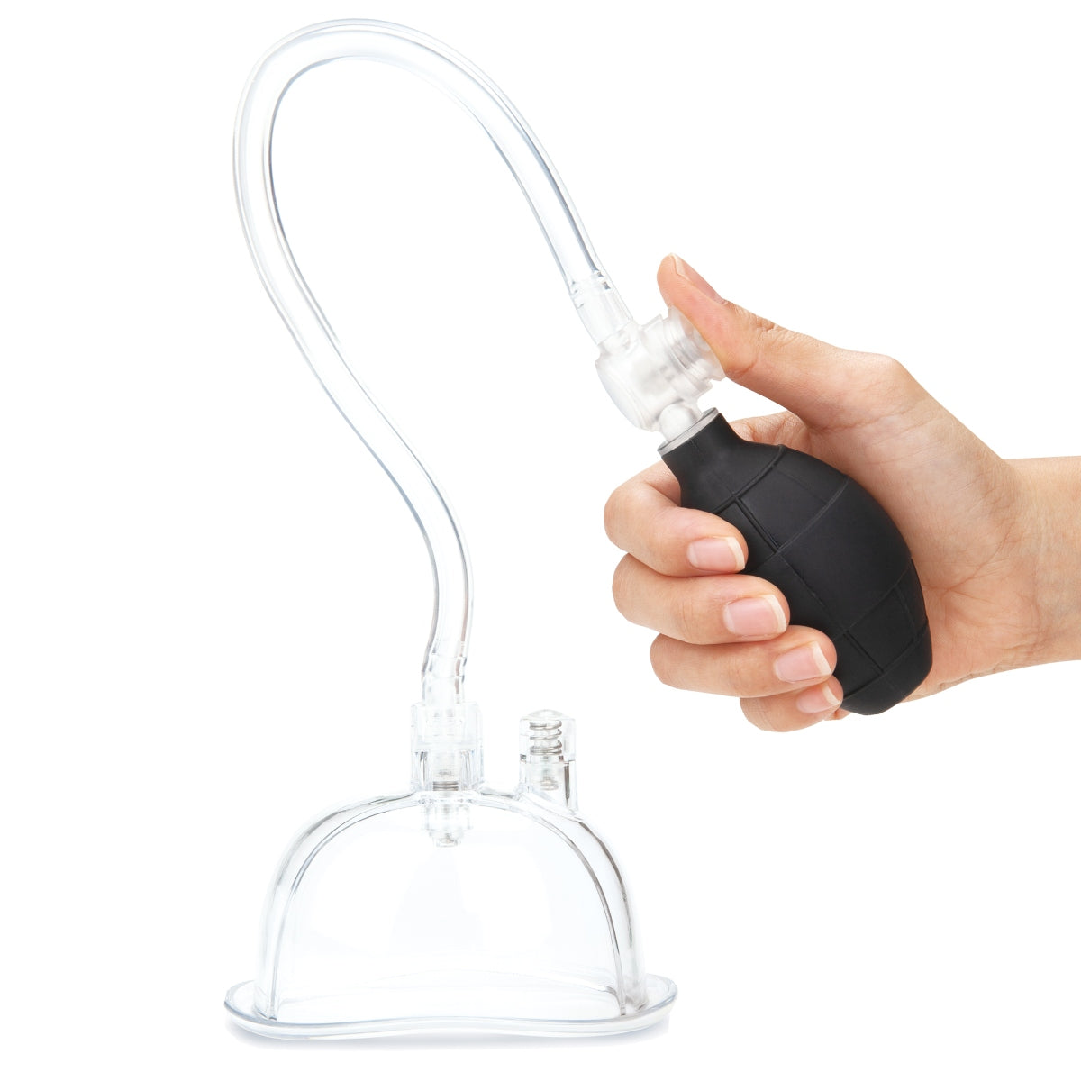 Lux Fetish Deluxe Pussy Pump With Quick Release Valves Clear
