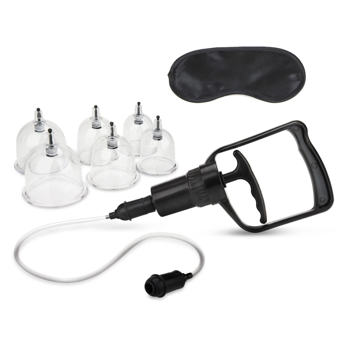 Lux Fetish Erotic Suction Cupping Set Clear