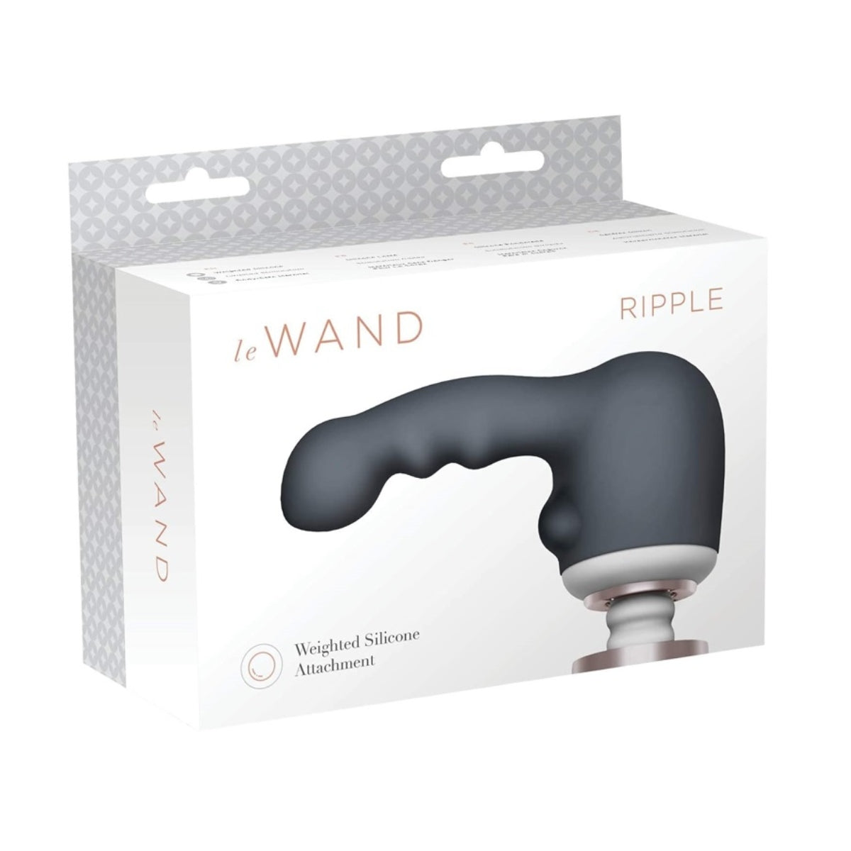 Le Wand Ripple Weighted Silicone Attachment Grey