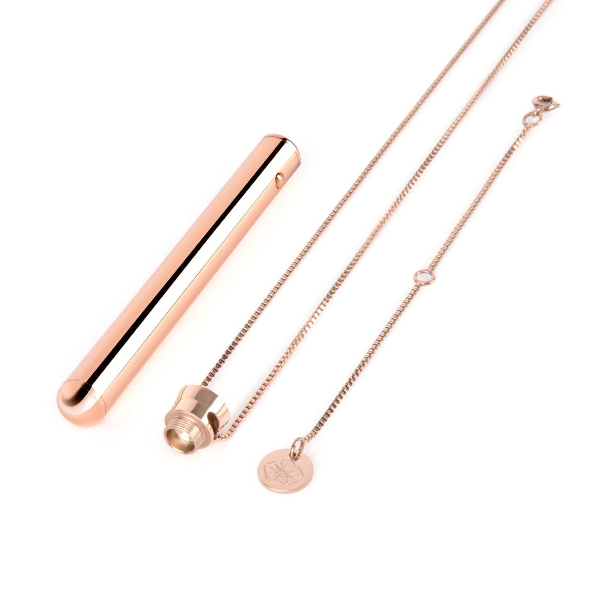Le Wand Rechargeable Necklace Vibrator Rose Gold