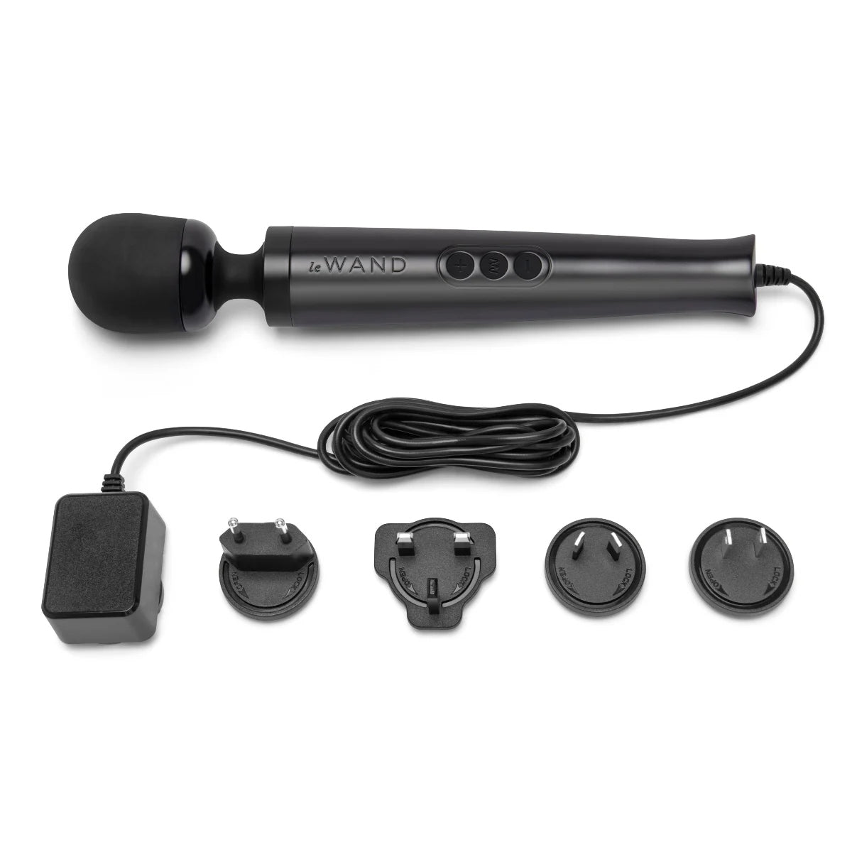 Le Wand Die Cast Plug In Wand Massager Black