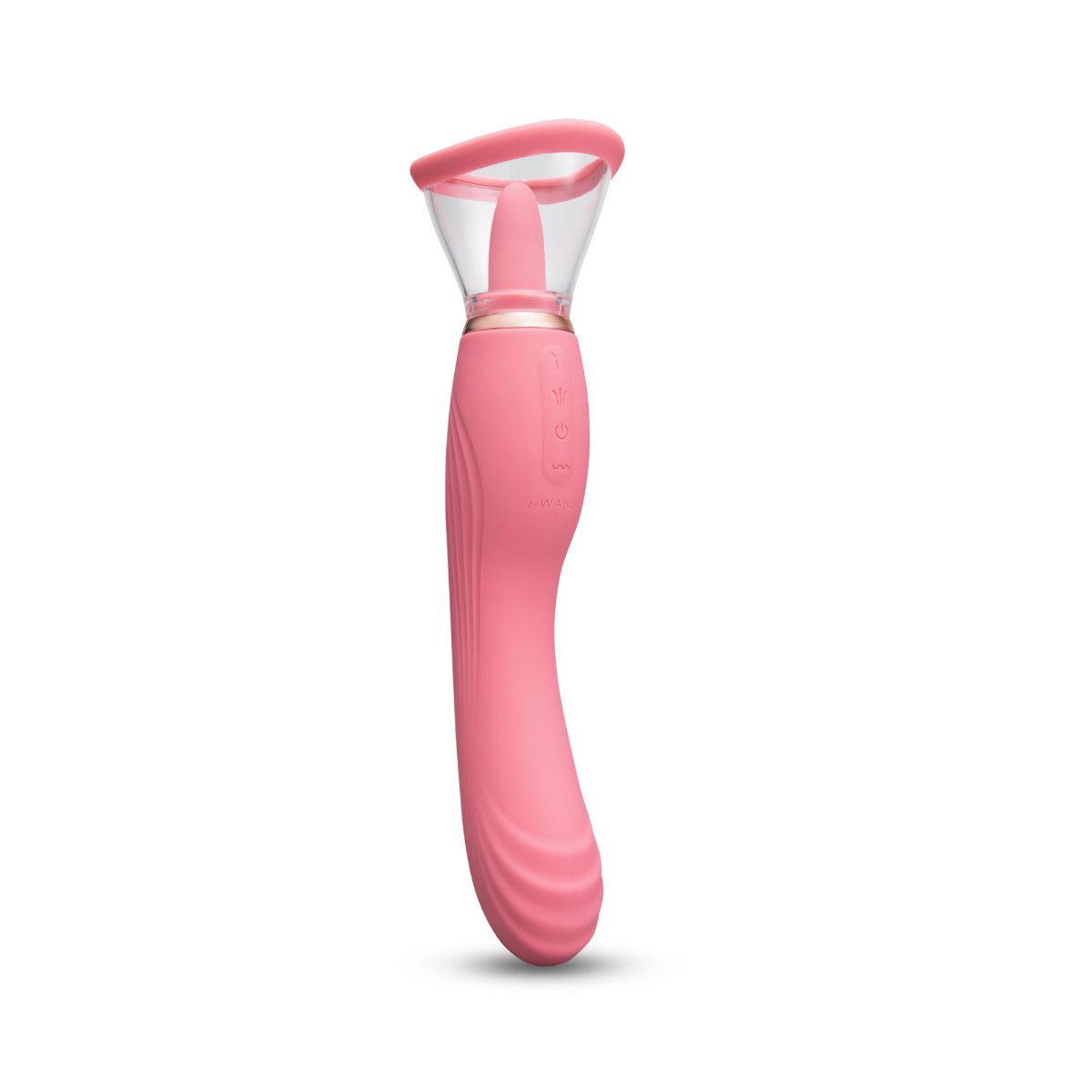 Le Wand Lick Double Ended Vibrator With Tongue Stimulator Pink
