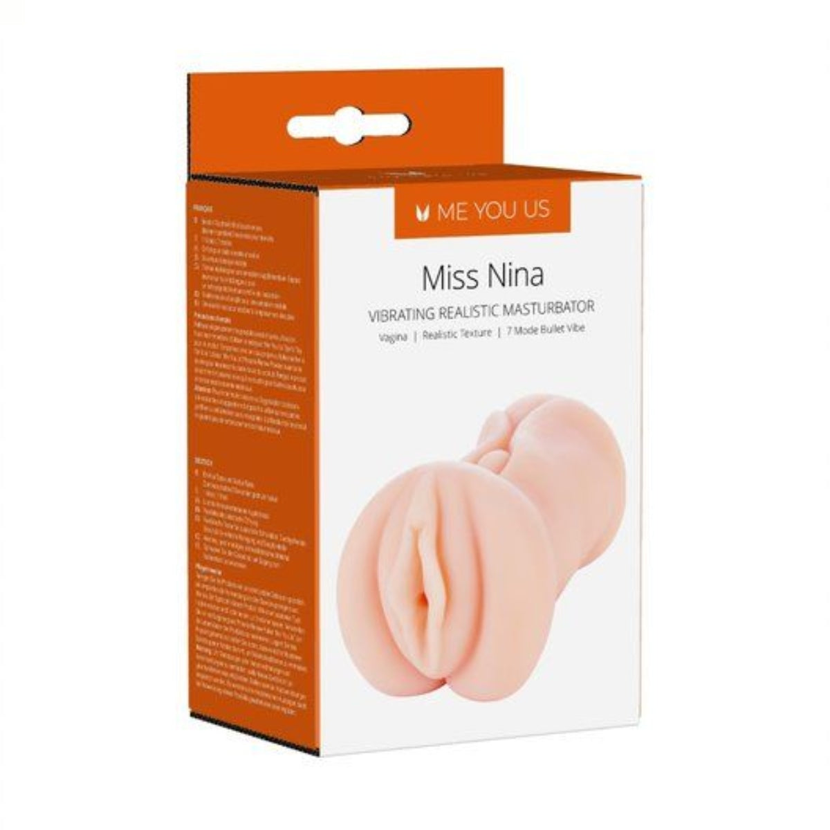 Me You Us Miss Nina Vibrating Realistic Masturbator Pink - Simply Pleasure