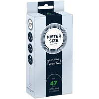 Mister Size Pure Feel Condoms Size 47mm 10 Pack