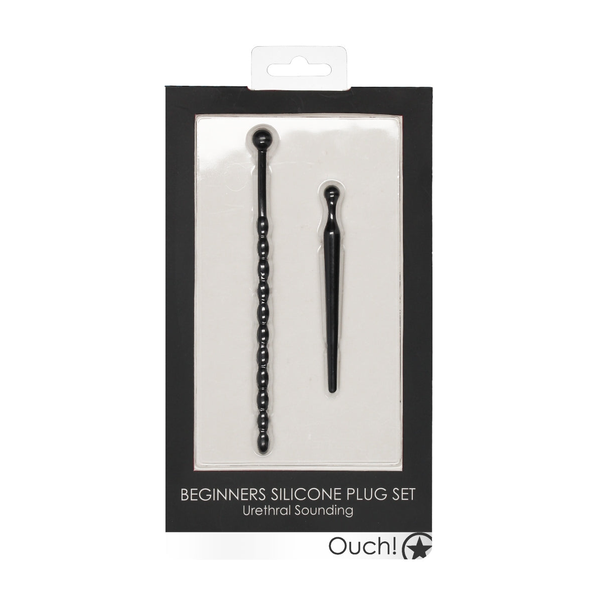 Ouch Silicone Beginners Penis Plug Set Black