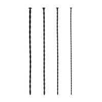 Ouch Silicone Spiral Screw Beginner Penis Plug Set Black