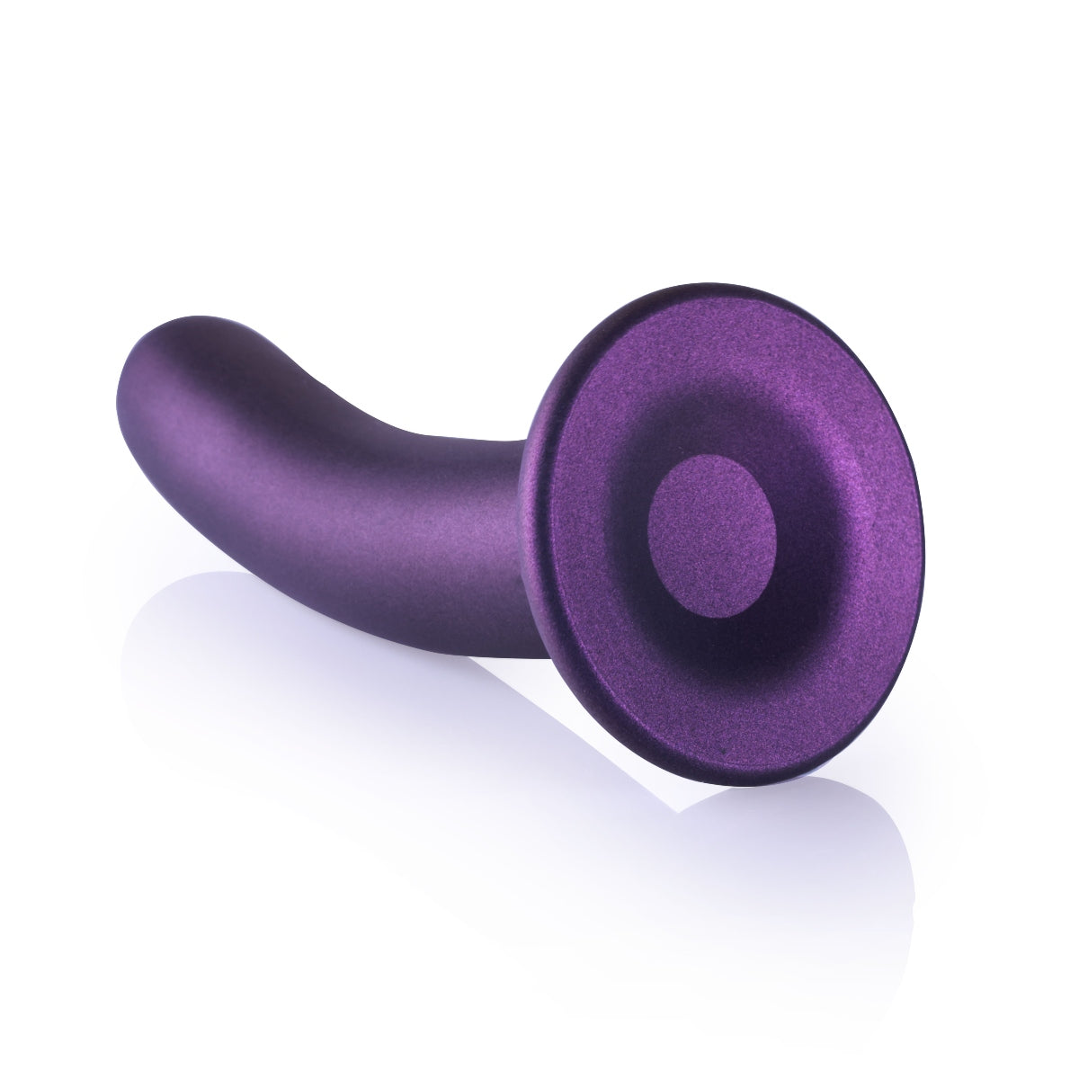 Ouch Smooth Silicone G-Spot Dildo Metallic Purple 7 Inch