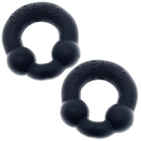 Oxballs Ultraballs Plus Silicone Cock Ring 2 Pack Special Edition Night
