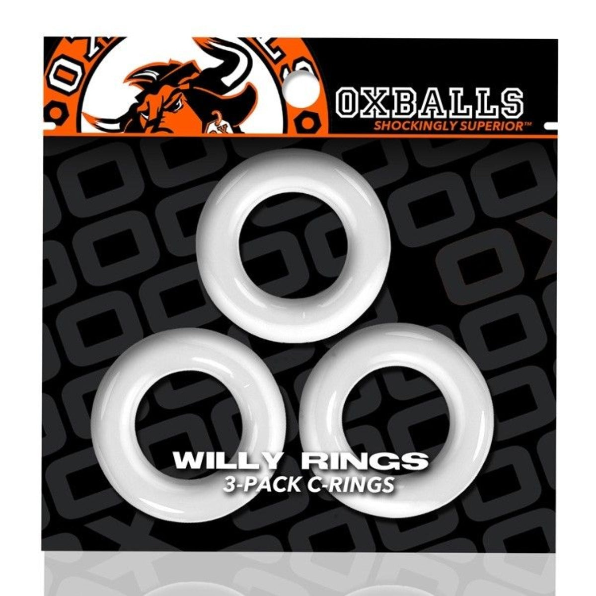Oxballs Willy Rings Cock Ring 3 Pack White