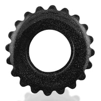 Oxballs Plushy Padded Soft Cock Ring Black Mica