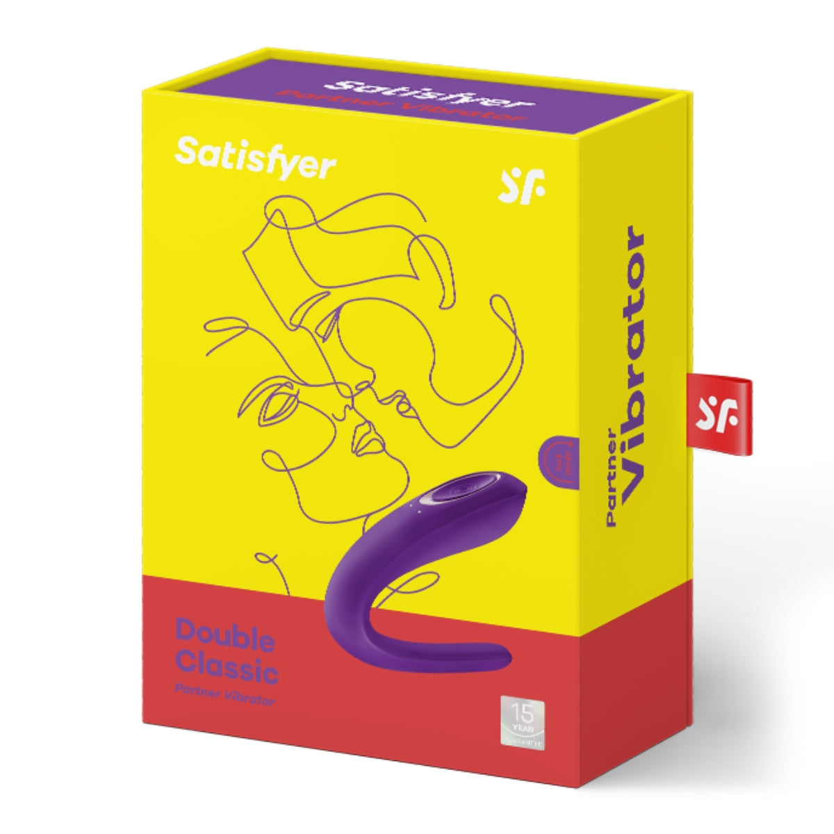 Satisfyer Double Classic Partner Vibrator Purple