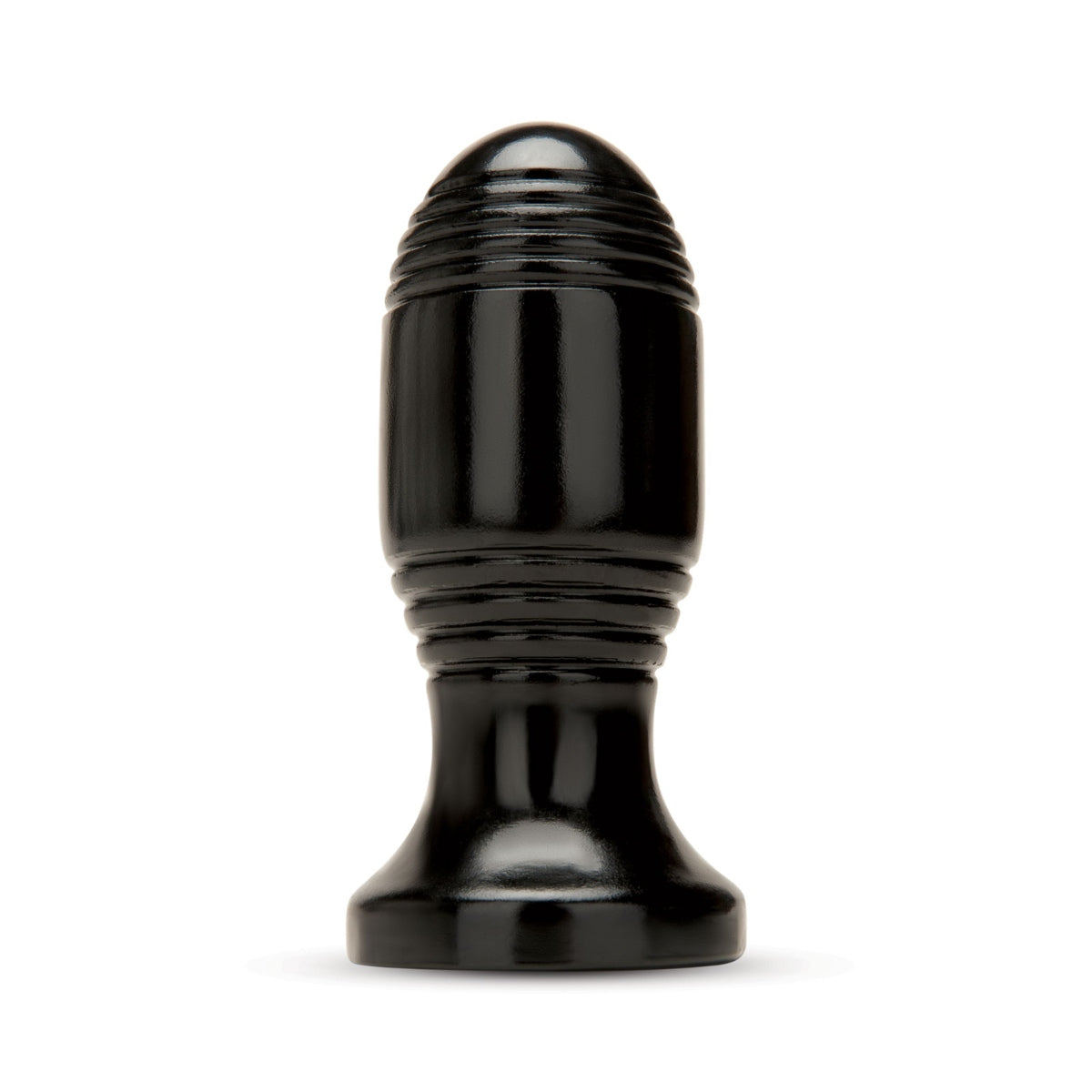 Prowler RED Ribbed Butt Plug Black