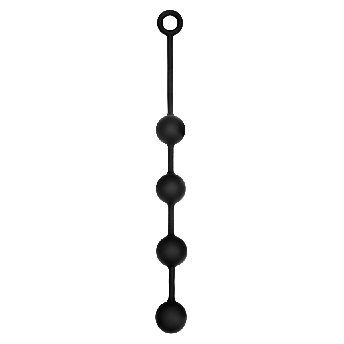 Prowler RED Silicone Anal Beads Black Medium
