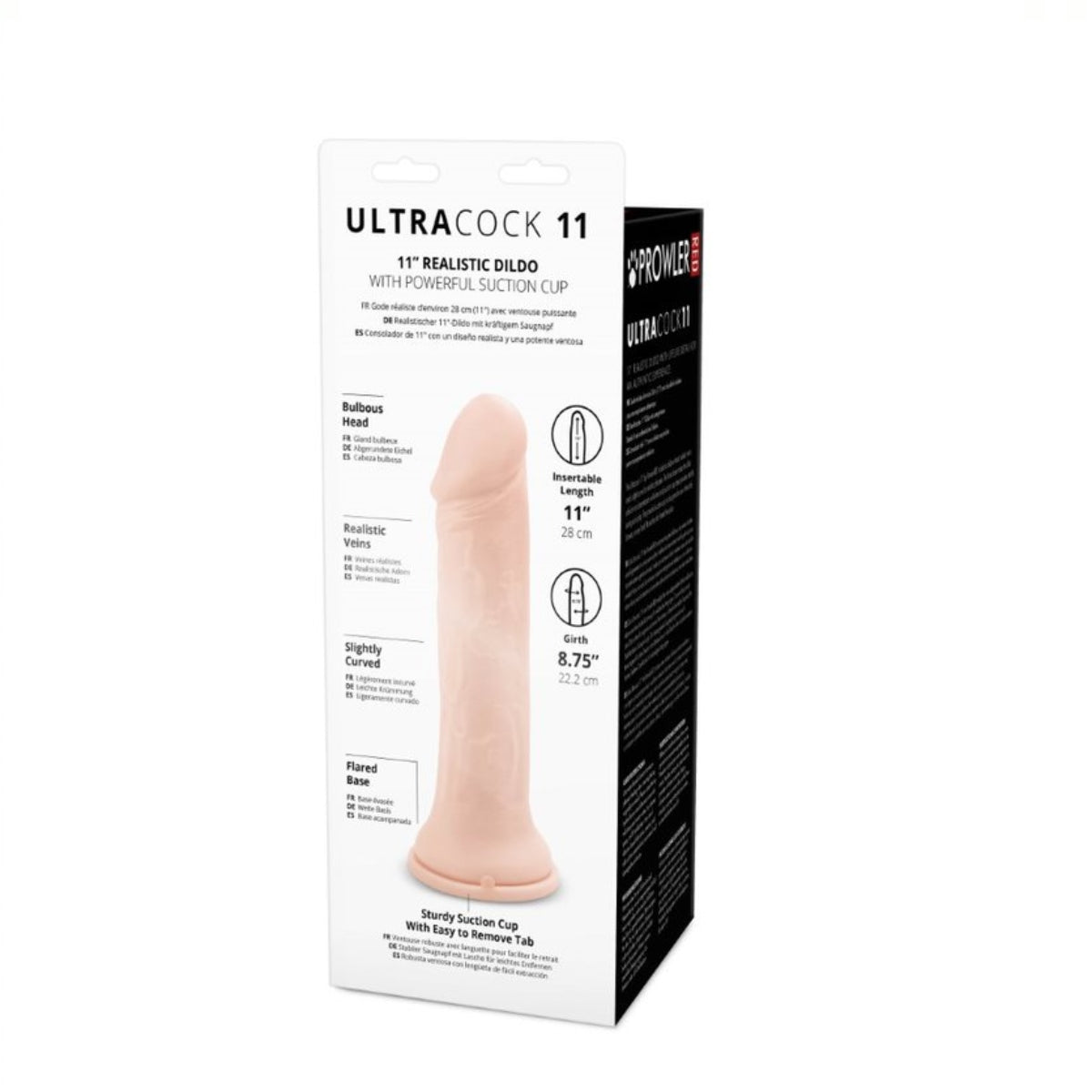 Prowler RED Ultra Cock Dildo Pink 11 Inch