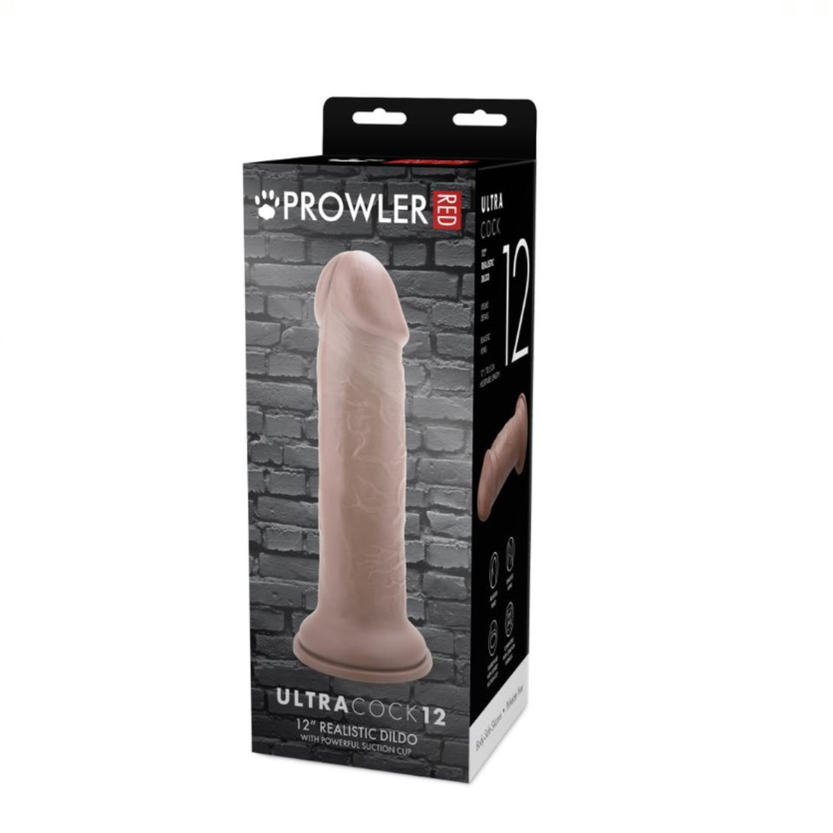 Prowler RED Ultra Cock Dildo Brown 12 Inch