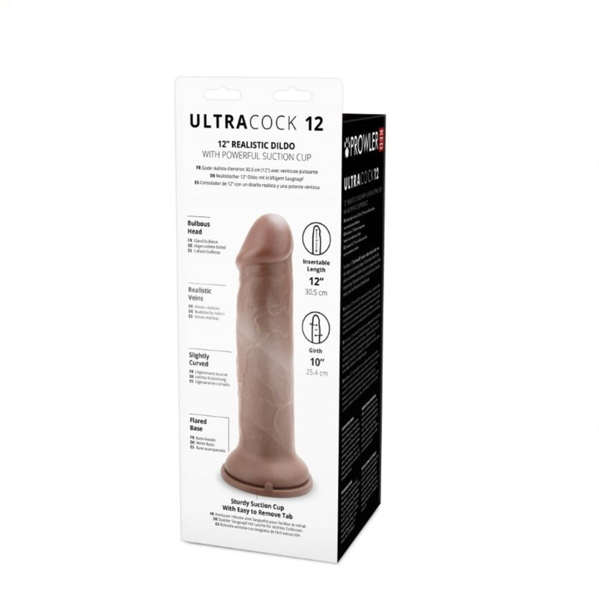 Prowler RED Ultra Cock Dildo Brown 12 Inch
