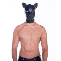 Prowler RED Latex Pig Hood Black