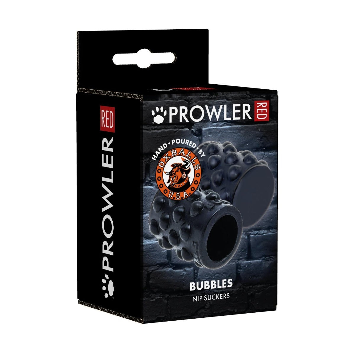 Prowler RED By Oxballs BUBBLES Nipple Suckers Black - Simply Pleasure