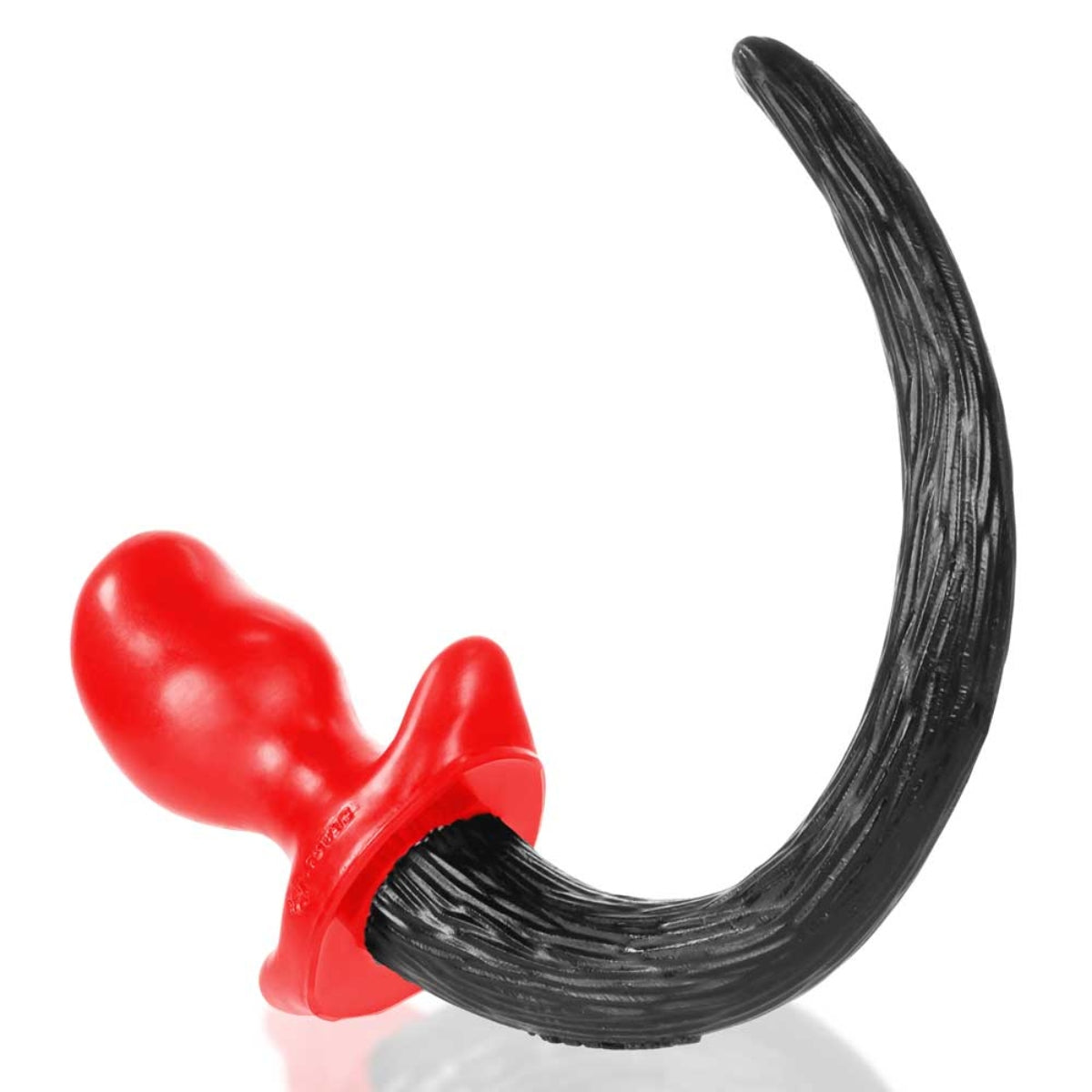 Prowler RED By Oxballs PUPTAIL Butt Plug Red Black Medium - Simply Pleasure