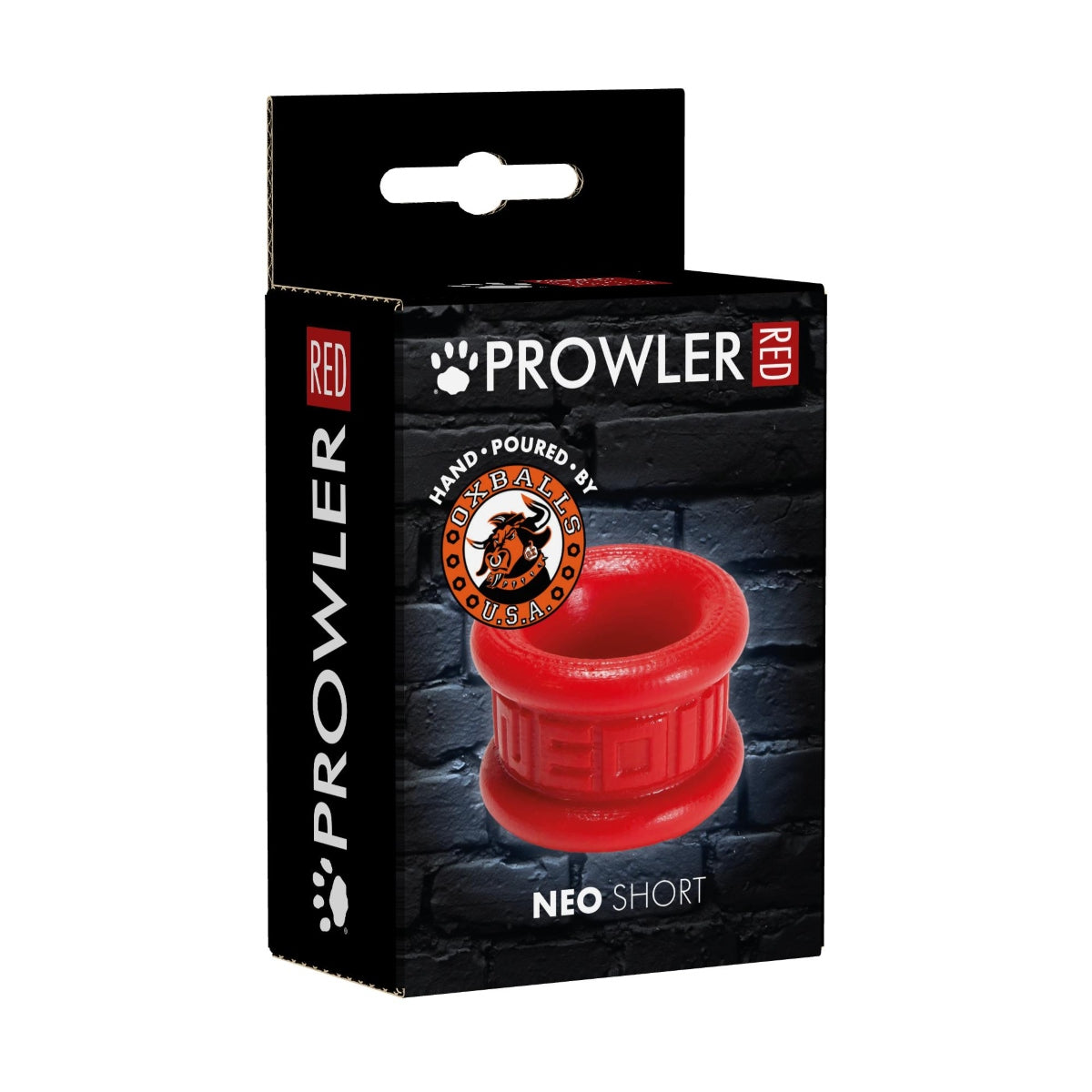 Prowler RED By Oxballs Neo Short Ball Stretcher Red - Simply Pleasure