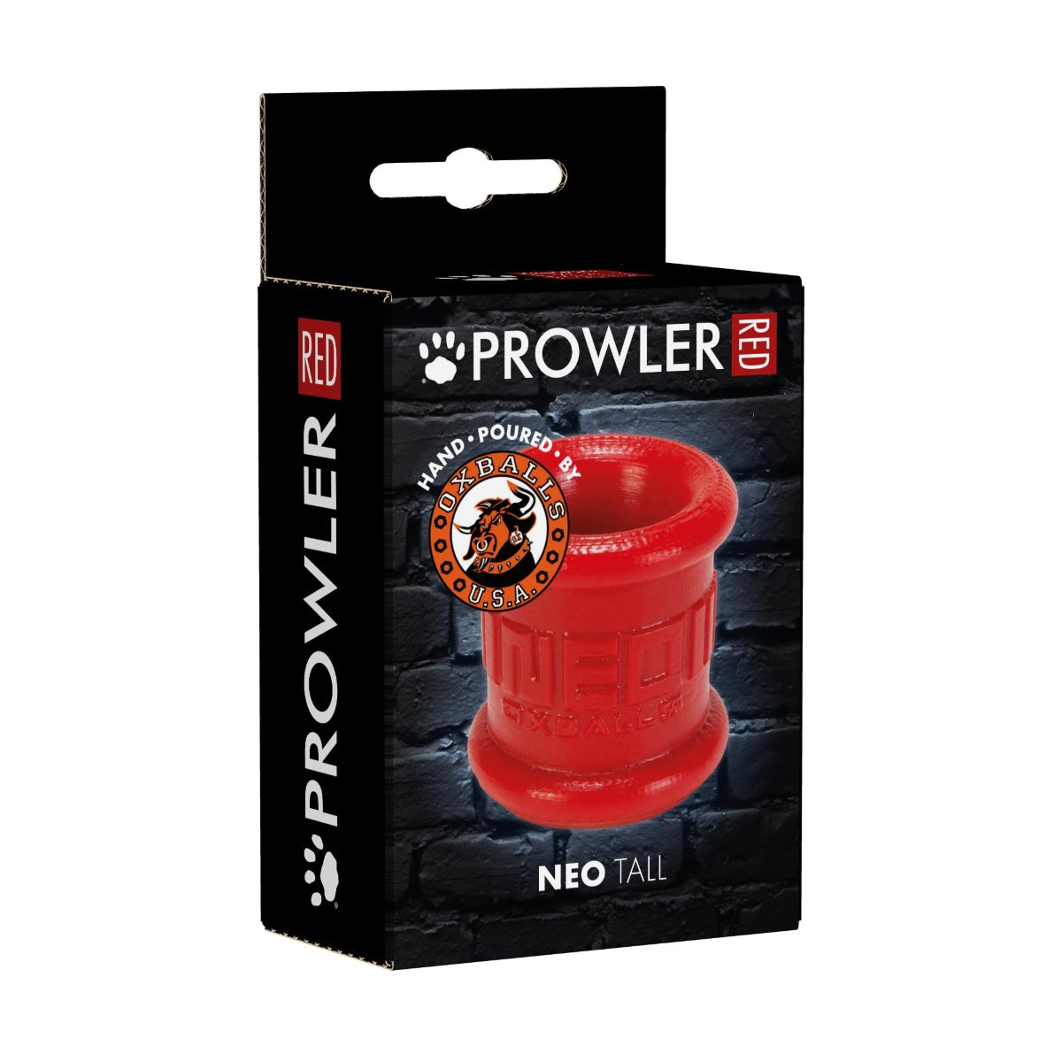 Prowler RED By Oxballs Neo Tall Ball Stretcher Red - Simply Pleasure