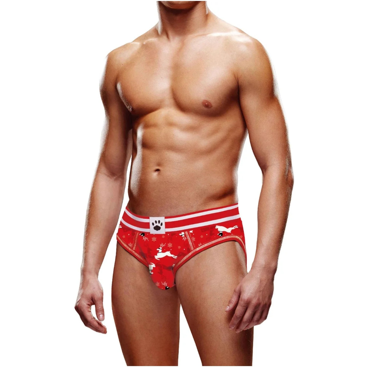 Prowler Reindeer Backless Brief Red White