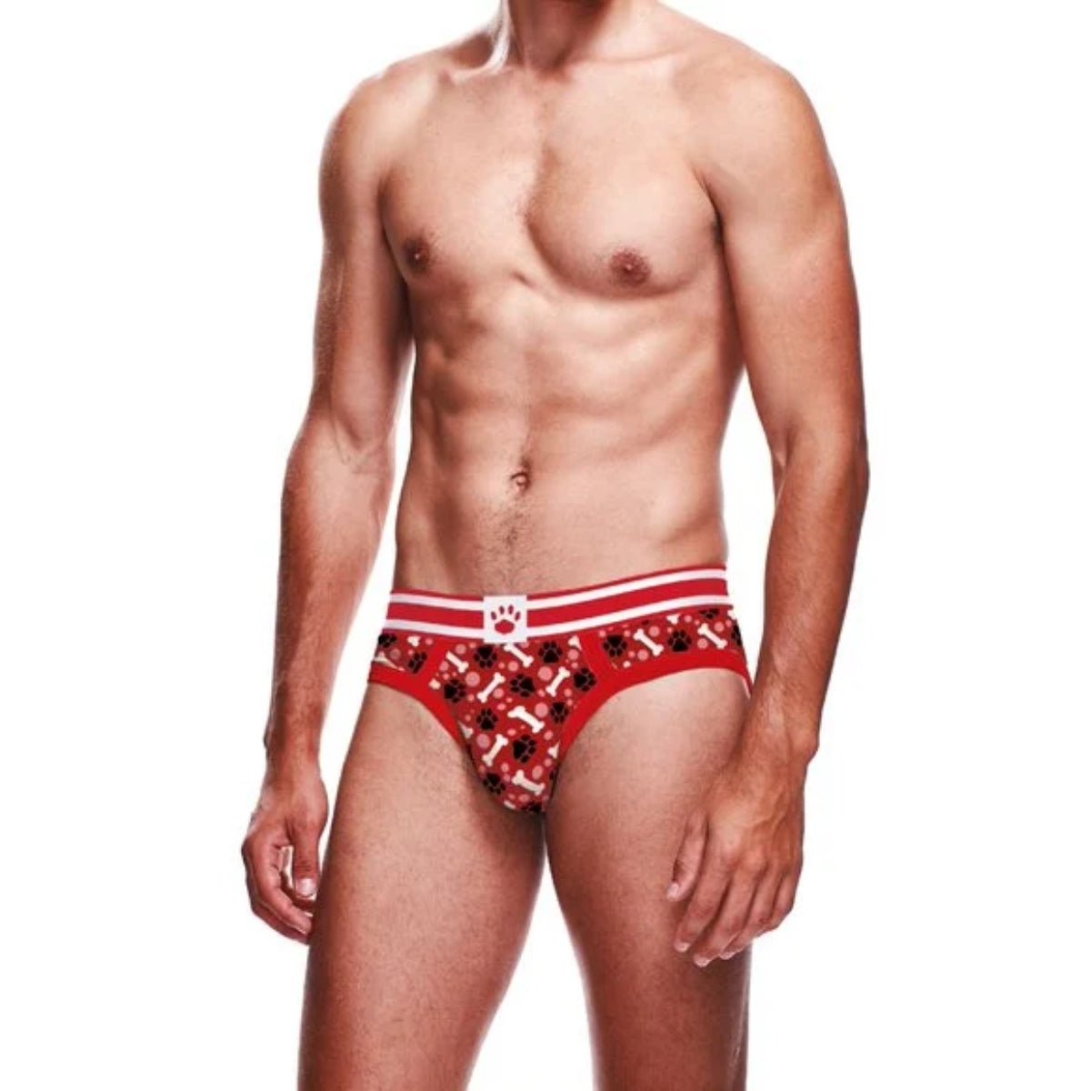 Prowler Red Paw Brief Red White