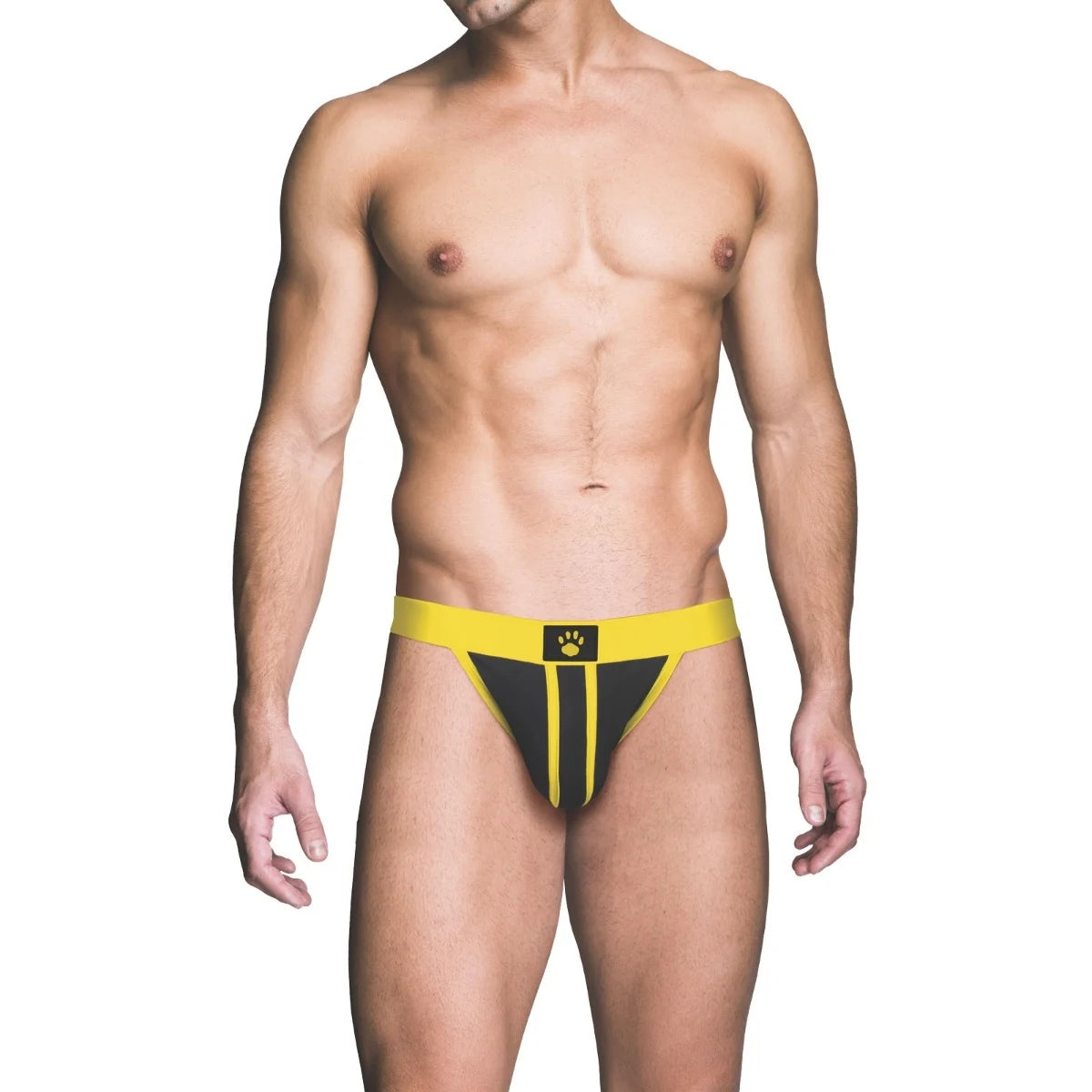 Prowler RED Ass-less Jock Strap Yellow - Simply Pleasure
