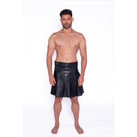 Prowler RED Leather Kilt Black