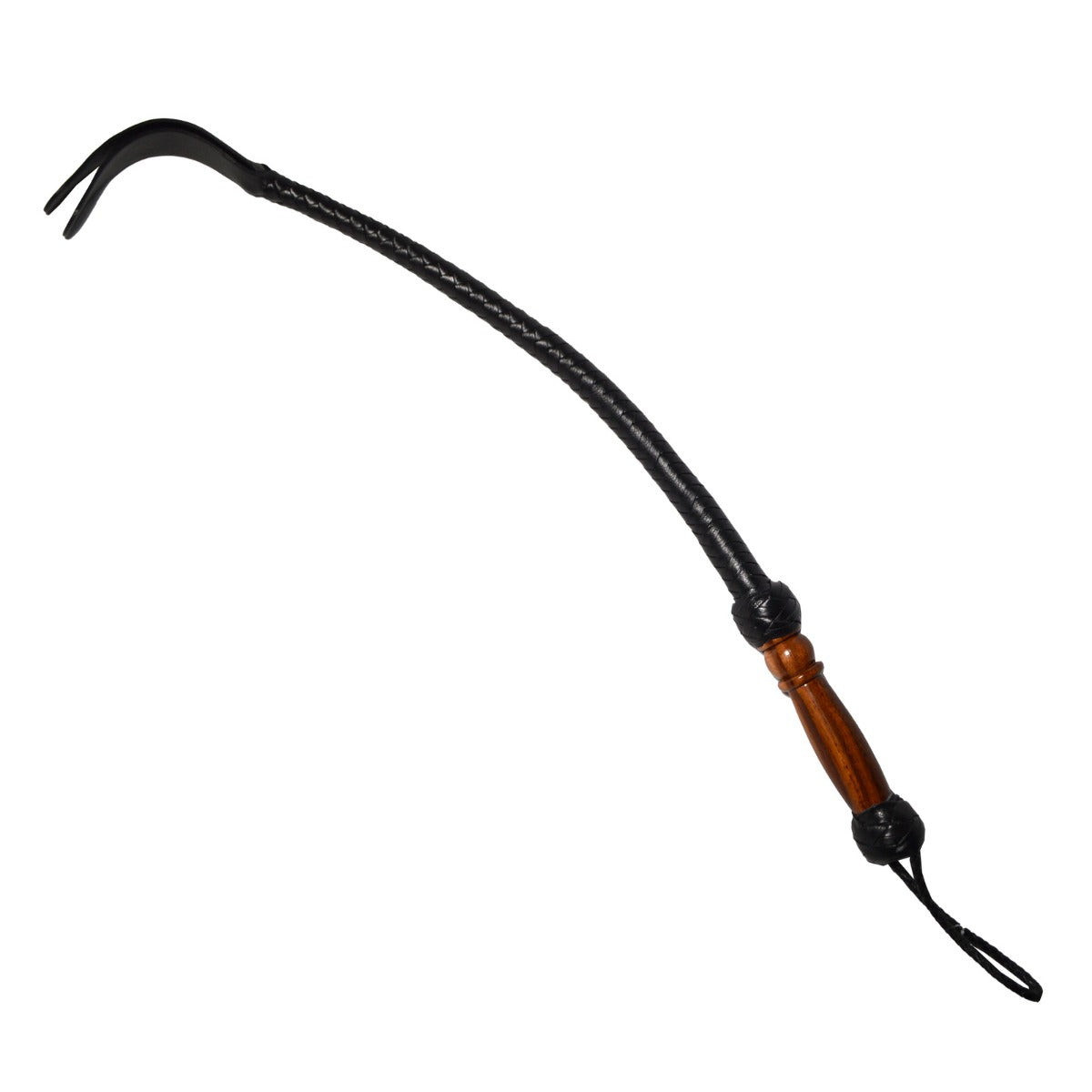Prowler RED Wooden Handle Hunter Paddle Whip Black