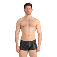 Prowler RED Leather Sports Shorts Black