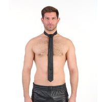 Prowler RED Leather Tie Black